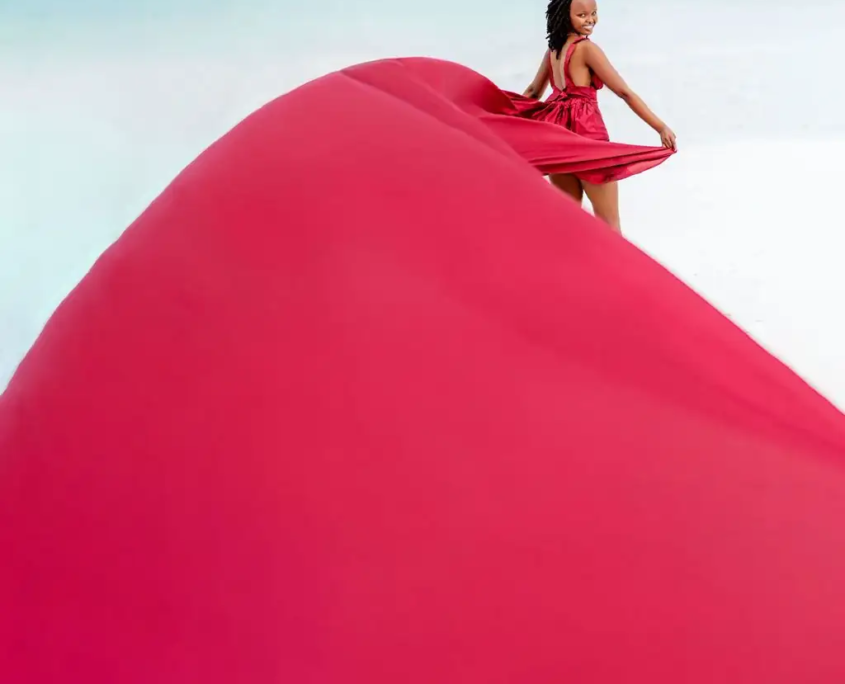 Flying dress photo shoots